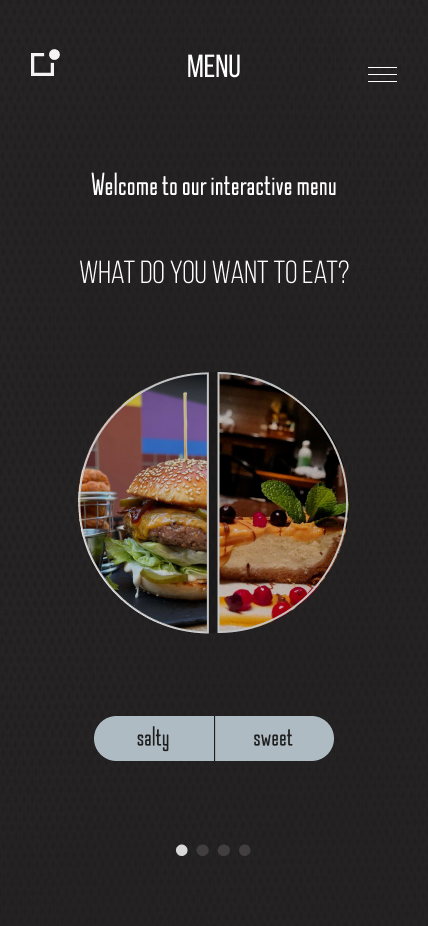 Menu recommender step 1: what do you want to eat