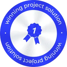 Winning project solution badge
