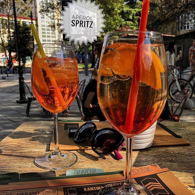 Aperol spritz on the terrace
